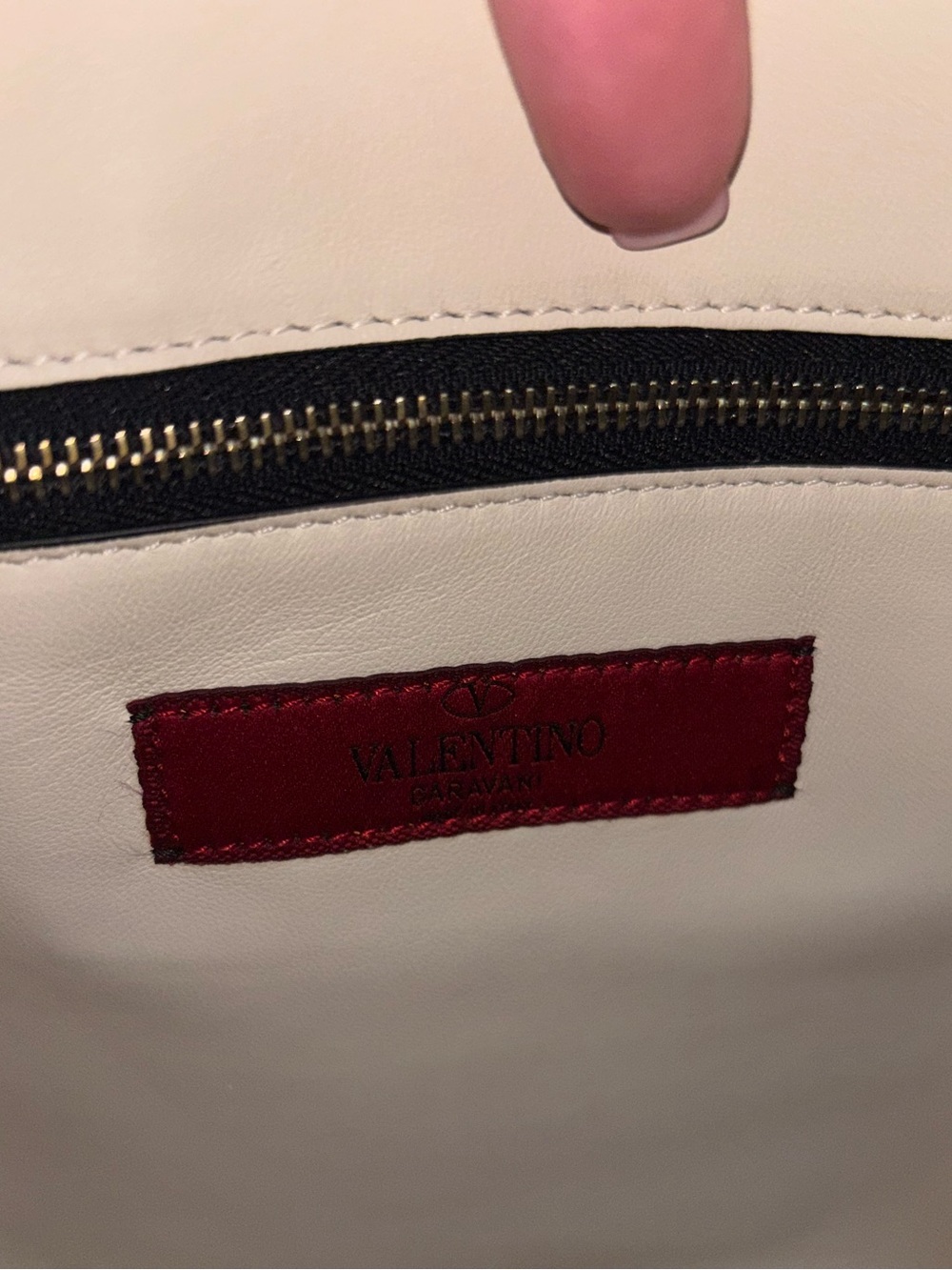 Valentino Graveni Limited Edition Floral Top-Handle Leather Bag with Dusty - Picture 10 of 15